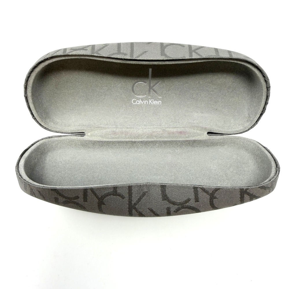 Calvin‎ Klein Eyeglass Case Hard Shell CK Logo Gray